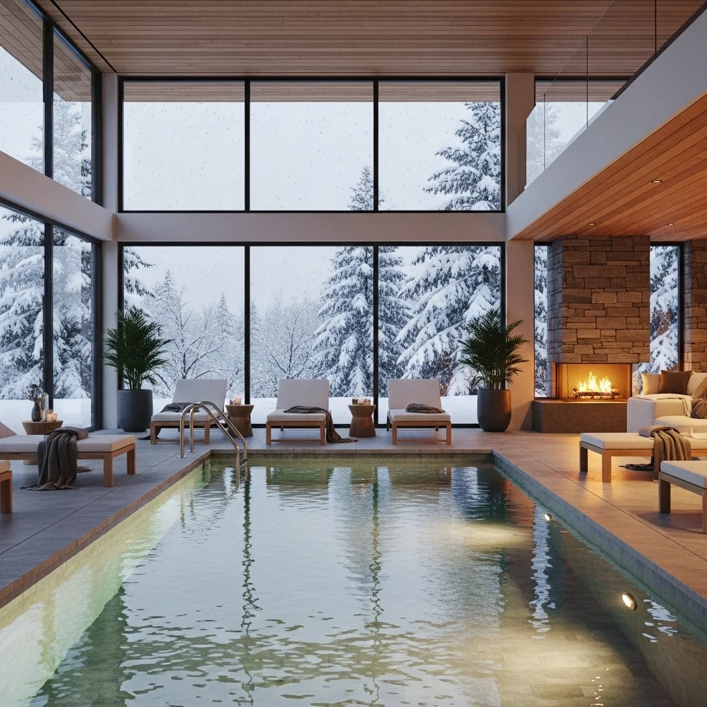 pool cleaning in winter season