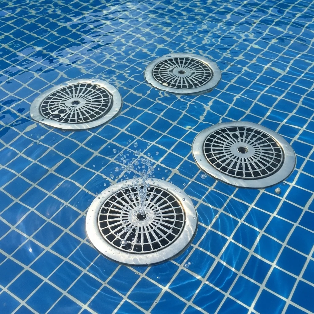 clean swimming pool drains in Houston