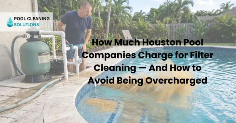 How Much Houston Pool Companies Charge for Filter Cleaning