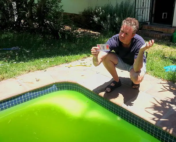 Shock a Green Pool in Houston